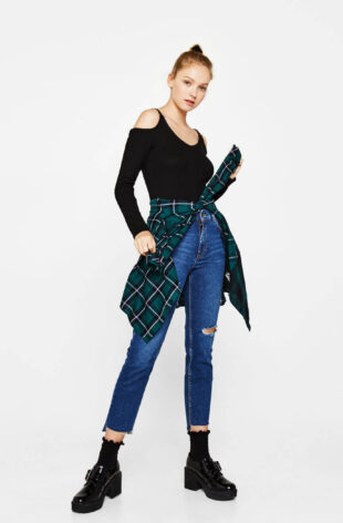 Off-the-shoulder sweater