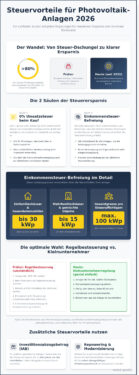Photovoltaik steuerliche Vorteile 2026: Der komplette Leitfaden für Betreiber