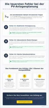 Häufige Fehler bei der PV-Komponenten-Auswahl: So sichern Sie Ihre Rendite 2026