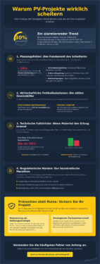 Photovoltaik-Projekt gescheitert: Die 5 häufigsten Gründe und wie Sie den Erfolg sichern