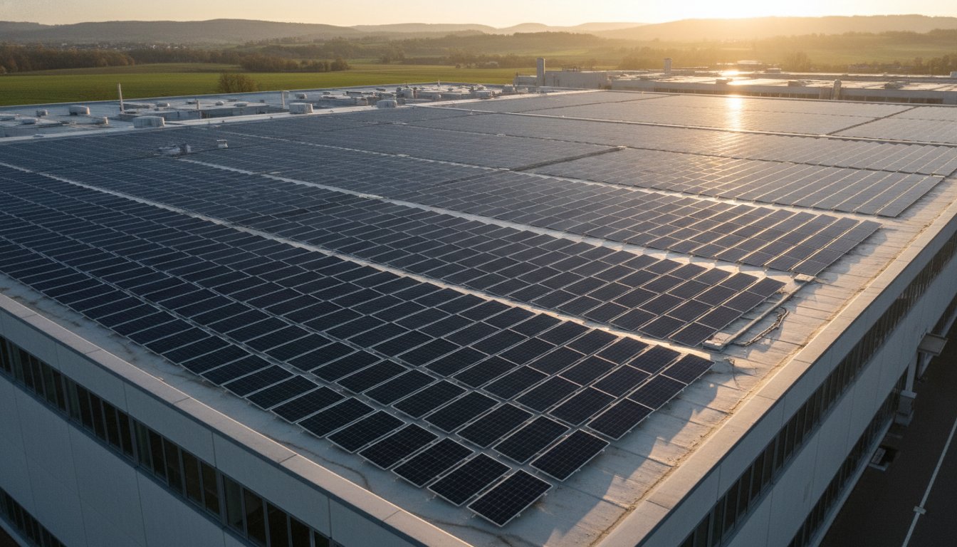 Photovoltaik für produzierendes Gewerbe: Strategien zur Energiekostensenkung 2026
