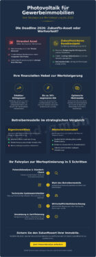 Wertsteigerung von Gewerbeimmobilien durch Photovoltaik: Strategien für 2026