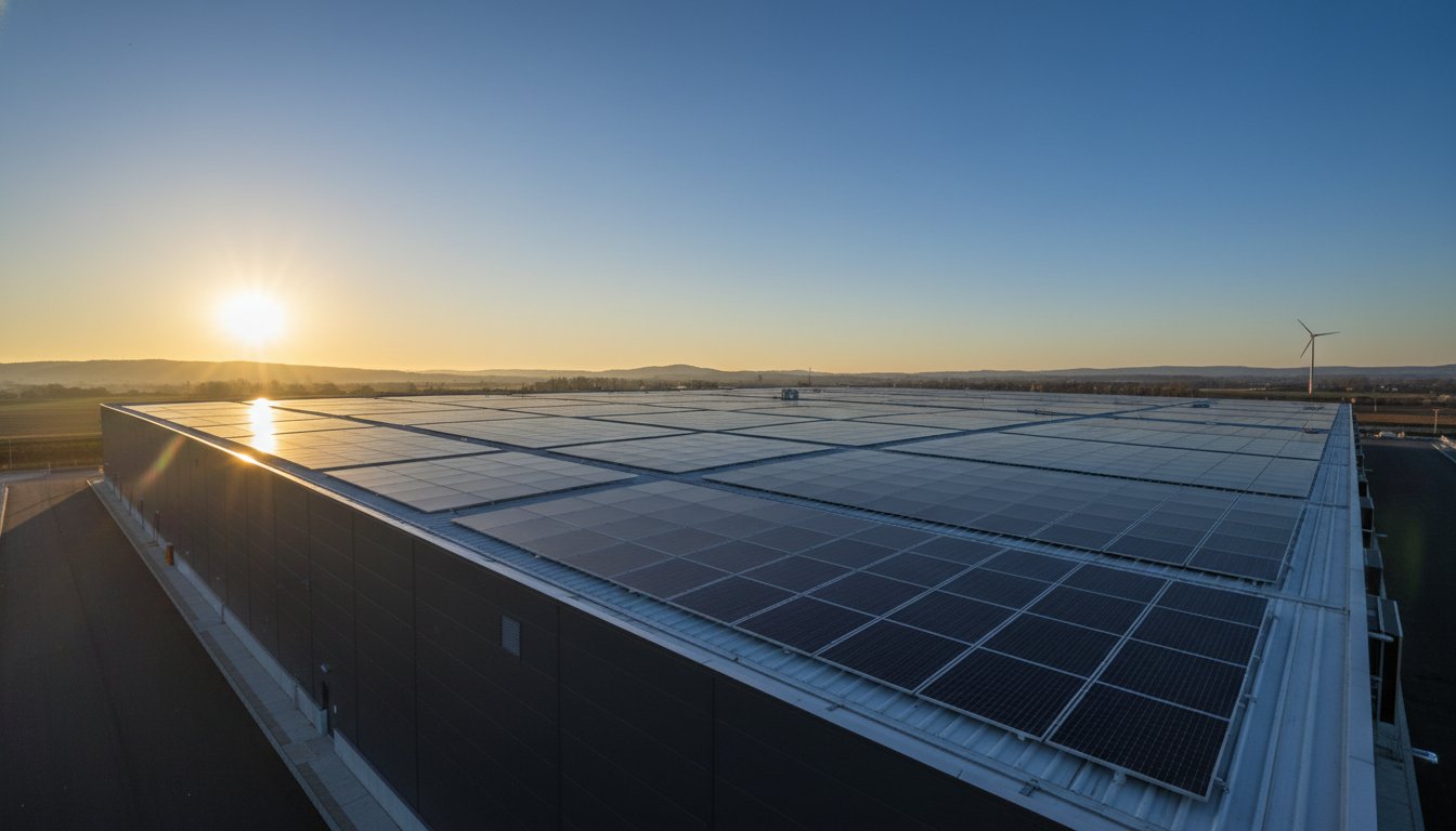 PV-Anlage auf Gewerbedach: Wirtschaftlichkeit, Planung und Komponenten 2026