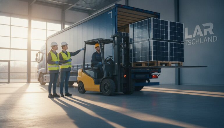 Solarmodule transportieren: Der Leitfaden für sichere PV-Logistik 2026