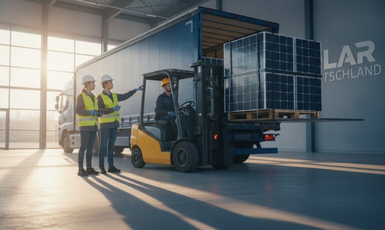 Solarmodule transportieren: Der Leitfaden für sichere PV-Logistik 2026