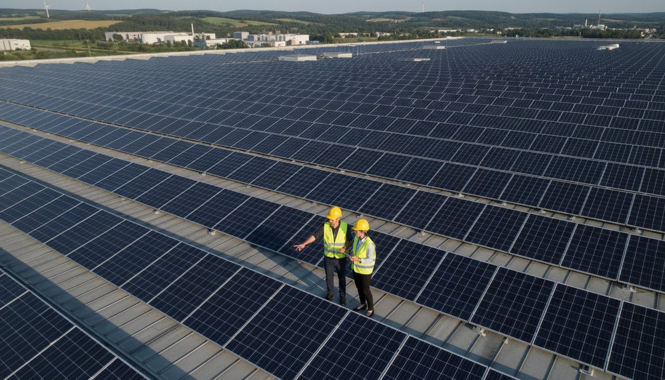 Photovoltaik Gewerbedach Planung 2026: Der Leitfaden für Industrie und Gewerbe