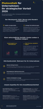 Photovoltaik für Unternehmen 2026: Strategien für maximale Wirtschaftlichkeit und Unabhängigkeit