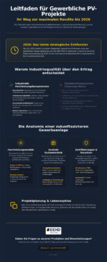 PV Komponenten für Gewerbeprojekte 2026: Qualität, Planung und Logistik
